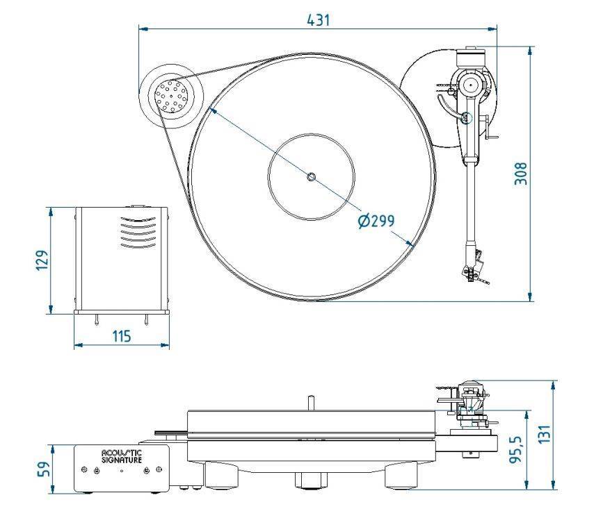 Размер пластинки. Виниловый проигрыватель Acoustic Signature Primus. Тонарм чертежи для проигрывателя. Виниловый проигрыватель габариты и Размеры. Чертеж тонарма винилового проигрывателя.