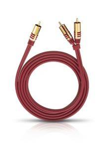 Сабвуферный кабель OEHLBACH 20562 Y RCA-2RCA (2.0 м./красный)