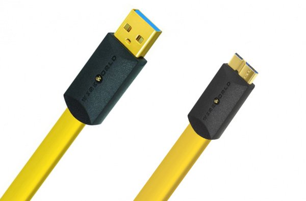 Wireworld Chroma 8 USB 3.0 A-Micro B Flat Cable 1.0m