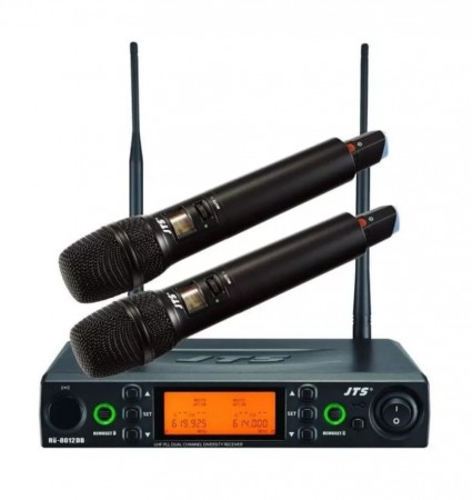 JTS RU-8012DB/RU-850LTH Радиосистема UHF двухканальная с ручными передатчиками